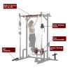 Power cage with LAT PullDown and Weight Storage Rack Optional Weight Bench, 1400 lb Capacity Power Rack for Home and Garage Gyms