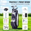 VEVOR Golf Cart Bag with 14 Way Organizer Divider Top, 36' Multiple Pockets Premium Nylon Cart Bag