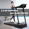 OBENSKY Treadmill with Adjustable Incline Folding Treadmill for Home 2.5 HP 12 Preset for Home Use 7.5 mph Range