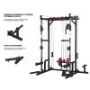 Power cage with LAT PullDown and Weight Storage Rack Optional Weight Bench, 1400 lb Capacity Power Rack for Home and Garage Gyms