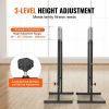 VEVOR Dip Bars, 440 lbs Capacity, Heave Duty Dip Stand Station with Adjustable Height