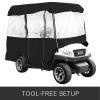VEVOR Golf Cart Enclosure 86'', 4-Person Golf Cart Cover, 4-Sided Fairway Deluxe, 300D Waterproof Driving Enclosure with Transparent Windows