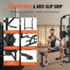 VEVOR Power Tower with Bench, 10-Level Height Adjustable Pull Up Bar Stand Dip Station & Detachable Bench