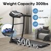NEW Home Folding Treadmill with Pulse Sensor, 2.5 HP Quiet Brushless Motor , 7.5 MPH