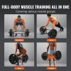 VEVOR Trap Bar, 500 LBS Hex Barbell Trap Bar, 55.7" Squat Deadlift Barbell, 25mm Diameter Weight Lifting Strength Training Shrug Bar with Handle