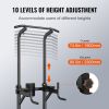VEVOR Power Tower with Bench, 10-Level Height Adjustable Pull Up Bar Stand Dip Station & Detachable Bench
