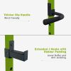 Green Multi-functional Power Cage, Home Adjustable Pullup Squat Rack 1000Lbs Capacity Comprehensive Fitness Barbell Rack Olympic Bar
