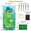 Casual Golf Game Set Indoor Outdoor Golf Pratice Mat Chipping Green Golf Yard Games for Kids Adults with 20 Sticky Golf Balls Storage Bag