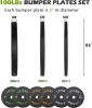 100lb Green Home Gym Set Multi-functional Power Cage, Home Adjustable Pullup Squat Rack 1000Lbs Capacity Comprehensive Fitness Barbell Rack