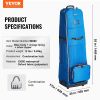 VEVOR Golf Club Travel Bag Golf Luggage Case Cover with Wheels 1200D Oxford