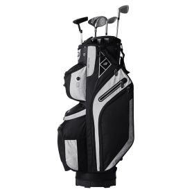 VEVOR Golf Cart Bag with 14 Way Organizer Divider Top, 36' 13 Pockets Premium Cart Bag (Pocket: 14 PCS, Color: Black)