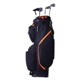 VEVOR Golf Cart Bag with 14 Way Organizer Divider Top, 36' 13 Pockets Premium Cart Bag (Pocket: 11 PCS, Color: Black)