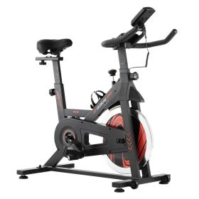 VEVOR Exercise Bike Magnetic Resistance Stationary Bike Indoor Cycling Bike (Flywheel Type: Medium-Duty Flywheel, Resistance System: Friction)