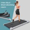 2 in 1 Under Desk Electric Treadmill 2.5HP; with Bluetooth APP and speaker; Remote Control; Display; Walking Jogging Running Machine Fitness Equipment