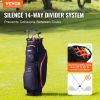 VEVOR Golf Cart Bag with 14 Way Organizer Divider Top, 36' 13 Pockets Premium Cart Bag