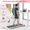 2 In 1 Under Desk Electric Treadmill 2.5HP, Remote Control, Display, Walking Jogging Running Machine Fitness Equipment For Home Gym Office