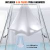 VEVOR Aerial Yoga Frame & Yoga Hammock, 9.67 ft Height Professional Yoga Swing Stand Comes with 6.6 Yards Aerial Hammock
