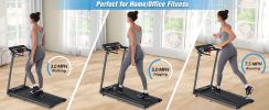 NEW Folding Treadmills Walking Pad Treadmill for Home Office -2.5HP Walking Treadmill With Incline 0.5-7.5MPH 265LBS Capacity Treadmill for Walking Ru