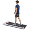 2 In 1 Under Desk Electric Treadmill 2.5HP, Remote Control, Display, Walking Jogging Running Machine Fitness Equipment For Home Gym Office