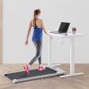2 in 1 Under Desk Electric Treadmill 2.5HP; with Bluetooth APP and speaker; Remote Control; Display; Walking Jogging Running Machine Fitness Equipment