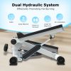 Mini Steppers for Exercise Mini Stair Stepper for Home with Resistance Bands Stepper with LCD Monitor