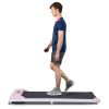 2 In 1 Under Desk Electric Treadmill 2.5HP, Remote Control, Display, Walking Jogging Running Machine Fitness Equipment For Home Gym Office