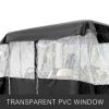 VEVOR Golf Cart Enclosure, 4-Person Golf Cart Cover, 4-Sided Fairway Deluxe, 300D Waterproof Driving Enclosure with Transparent Windows, Fit for EZGO