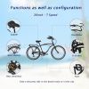 Multifunction 26 Inch 7 Speed Bike, Steel Frame, Upright Comfortable Seat, U-brake, Multi-function Rear Rack, Multicolor