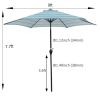 Outdoor Patio 9-Feet Market Table Umbrella