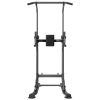 VEVOR Power Tower Dip Station, 10-Level Height Adjustable Pull Up Bar Stand