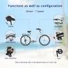 Multifunction 26 Inch 7 Speed Bike, Steel Frame, Upright Comfortable Seat, U-brake, Multi-function Rear Rack, Multicolor