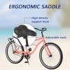 Multifunction 26 Inch Single Speed Bike, Steel Frame, Upright Comfortable Seat, Rear Roller Coaster Brakes, Multi-function Rear Shelf, Multicolor